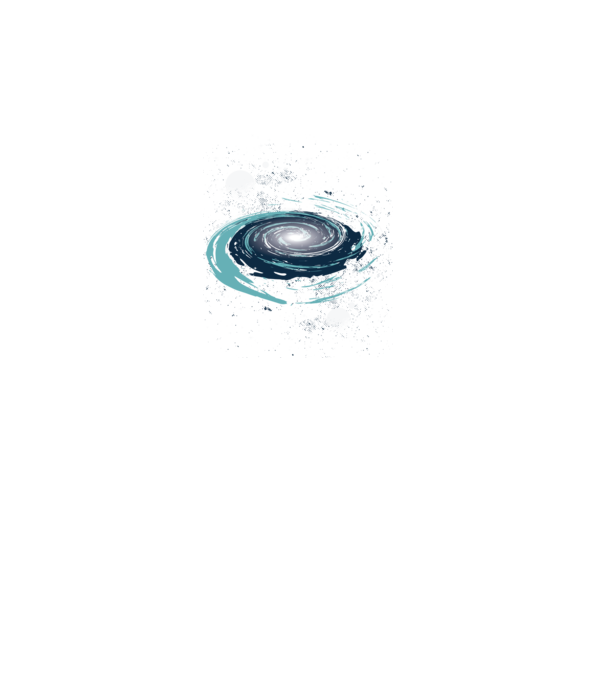 Space nebula minta türkiz pólón