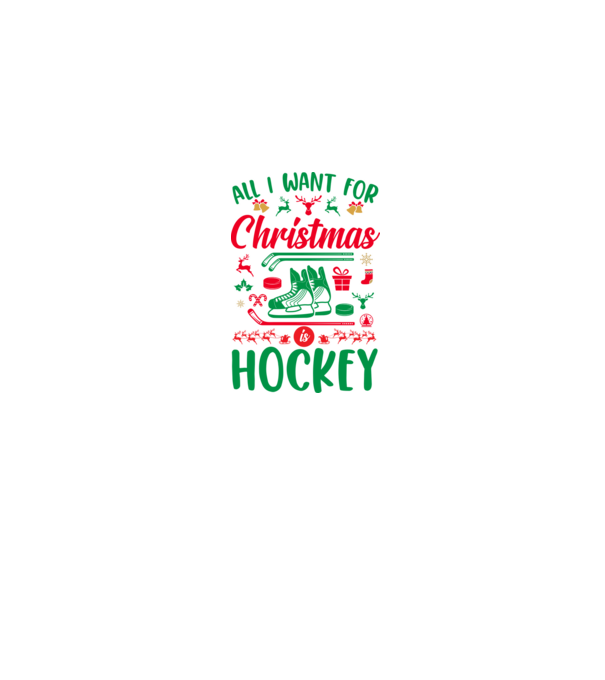 All I want for Christmas is hockey minta farmerkék pólón