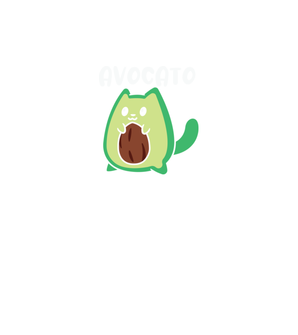 Avocato minta fekete pólón