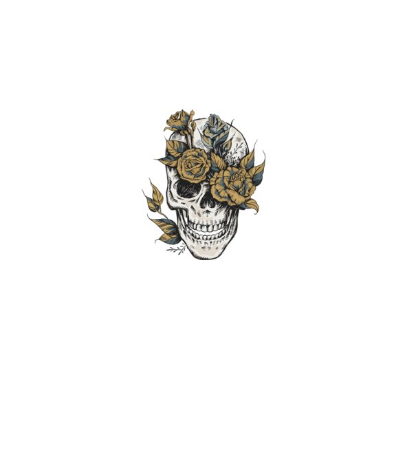 Skull minta fehér pólón