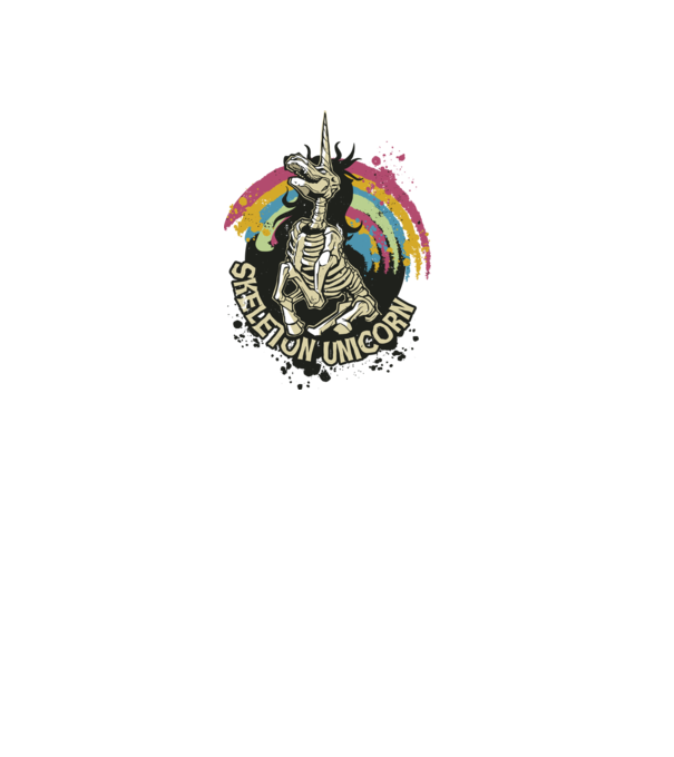 Unicorn minta fehér pólón