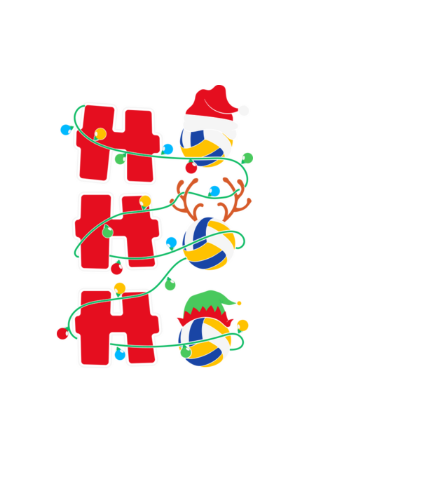 Ho ho ho röplabda minta fekete pólón