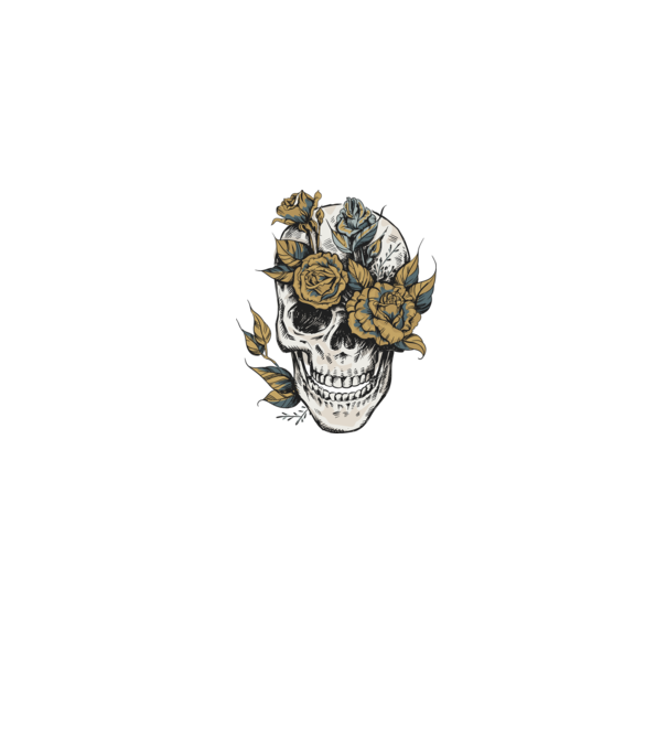 Skull minta szürke pólón