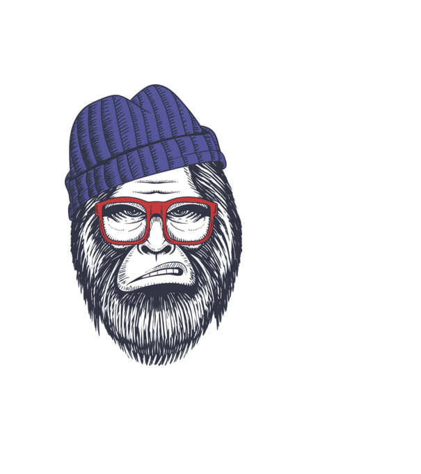 Bigfoot minta világoskék pólón
