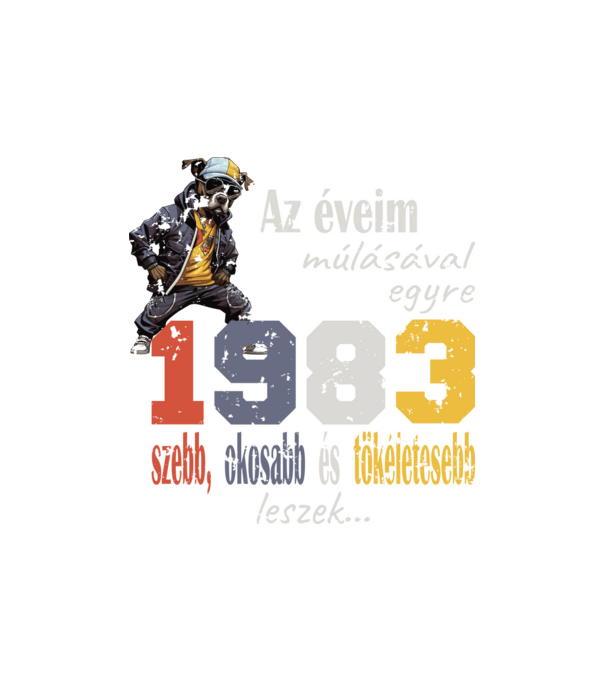 1983 minta homokszín pólón