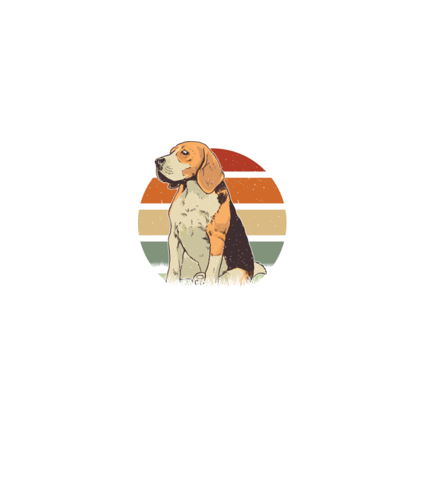 Beagle minta fekete pólón