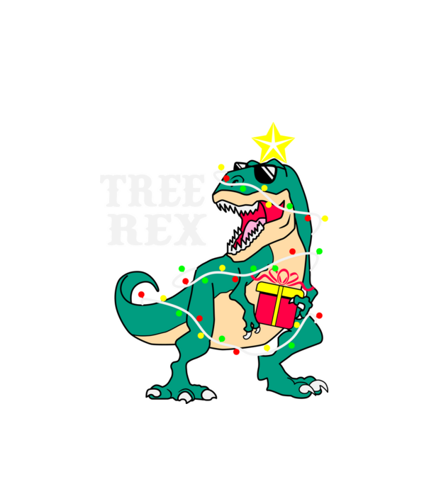 Tree Rex minta fehér pólón