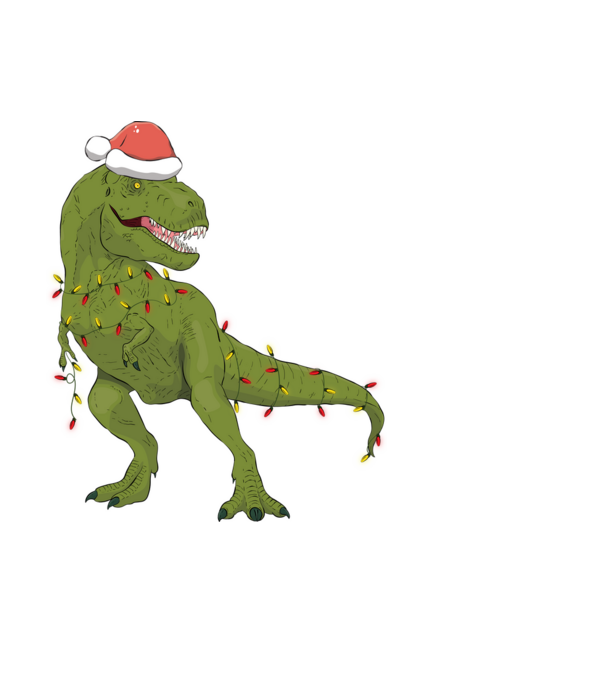 T-rex minta fehér pólón