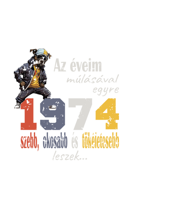 1974 minta fehér pólón