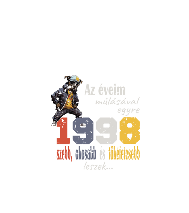1998 minta fekete pólón