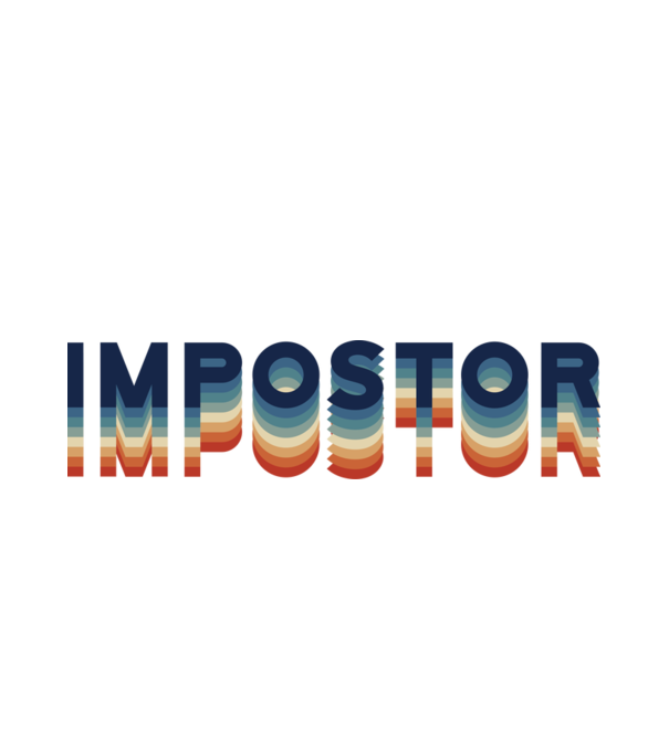 Impostor minta fehér pólón