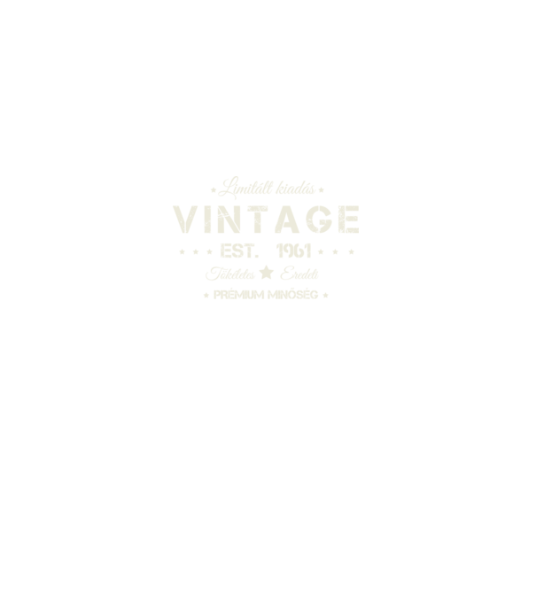 Vintage 1961 minta szürke pólón