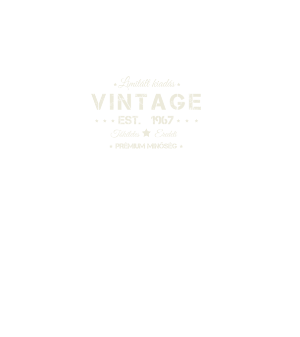 Vintage 1967 minta fekete pólón