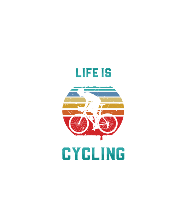 Life if Cycling minta fekete pólón