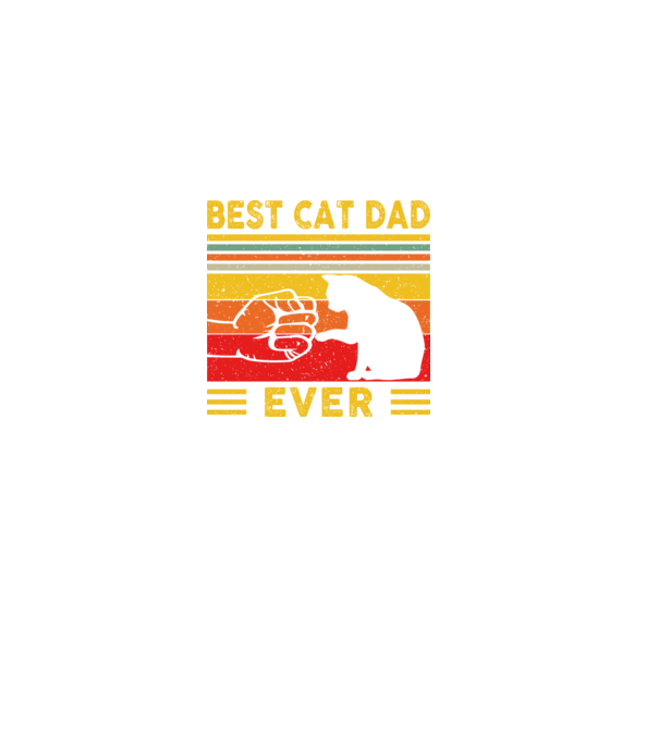 Best cat dad ever minta fekete pólón
