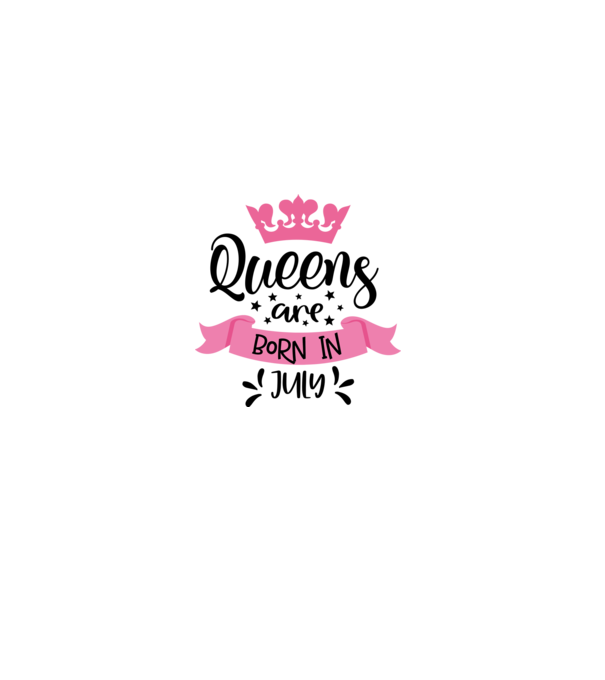 Queens are born in july minta piros pólón