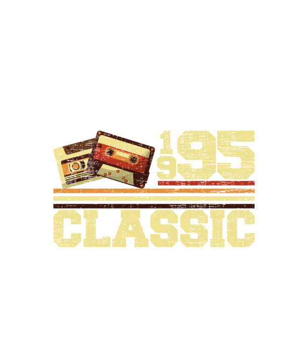 Classic 1995 minta fekete pólón