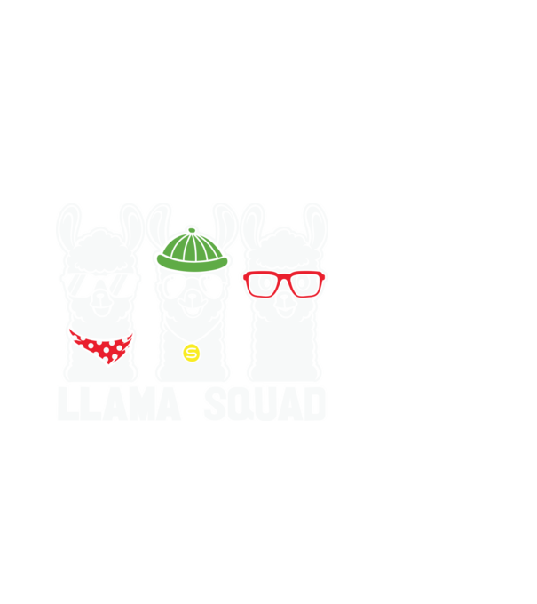 Láma osztag minta fekete pólón