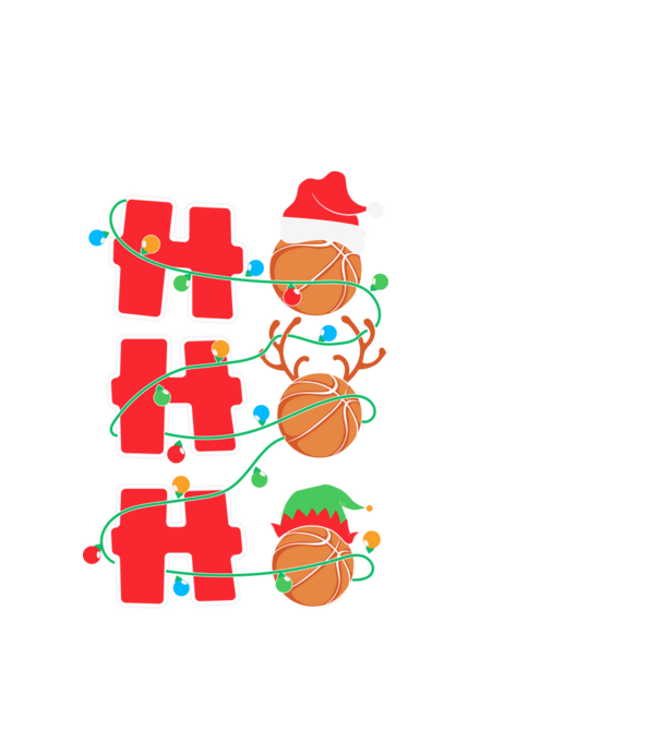 Ho ho ho kosaras minta fehér pólón