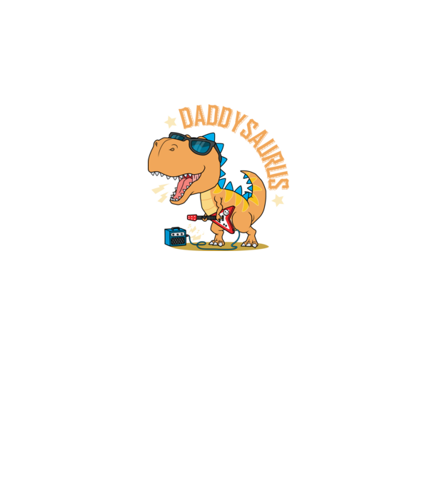 Daddy saurus minta sötétkék pólón