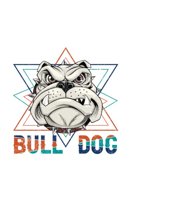 BULLDOG minta fekete pólón
