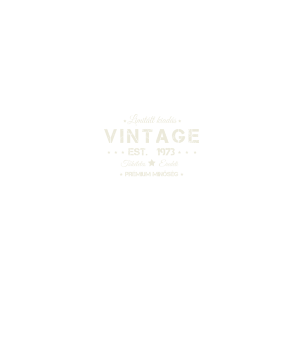 Vintage 1973 minta fekete pólón