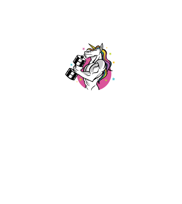 Unicorn minta fehér pólón