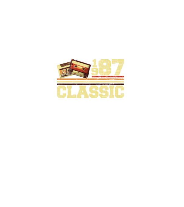 Classic 1987 minta fekete pólón