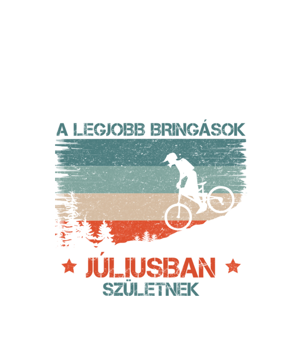 Legjobb bringás - Július minta fekete pólón