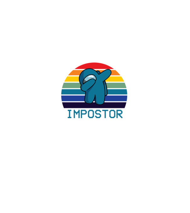 Impostor minta szürke pólón