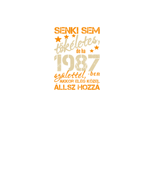 Tökéletes 1987 minta fekete pólón