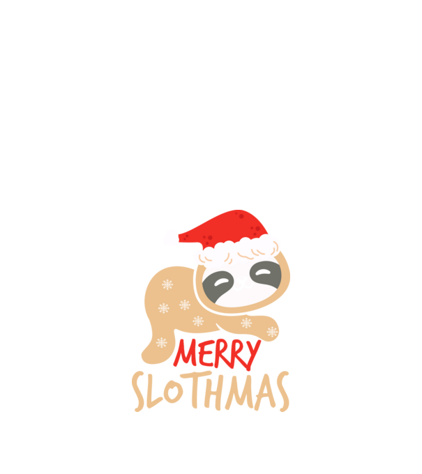 Merry slothmas minta fekete pólón