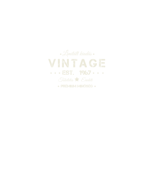 Vintage 1967 minta fekete pólón