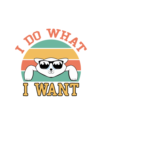 I do what I want minta fehér pólón