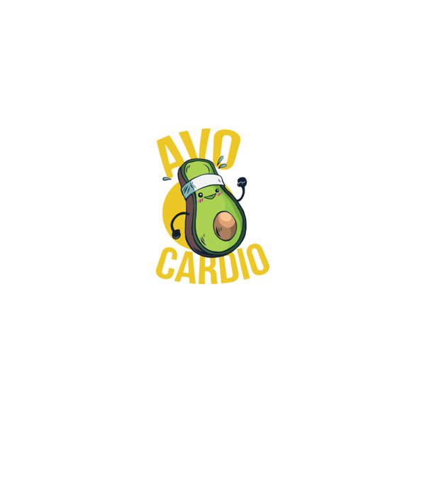 Avo cardio minta szürke pólón