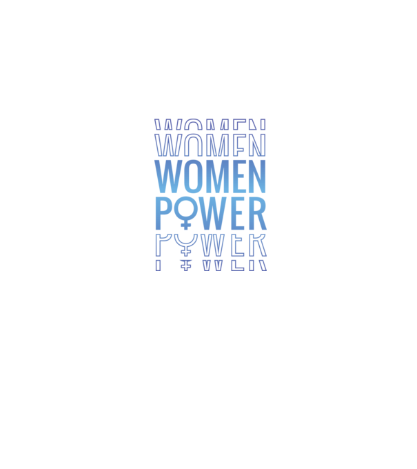 Women Power minta szürke pólón