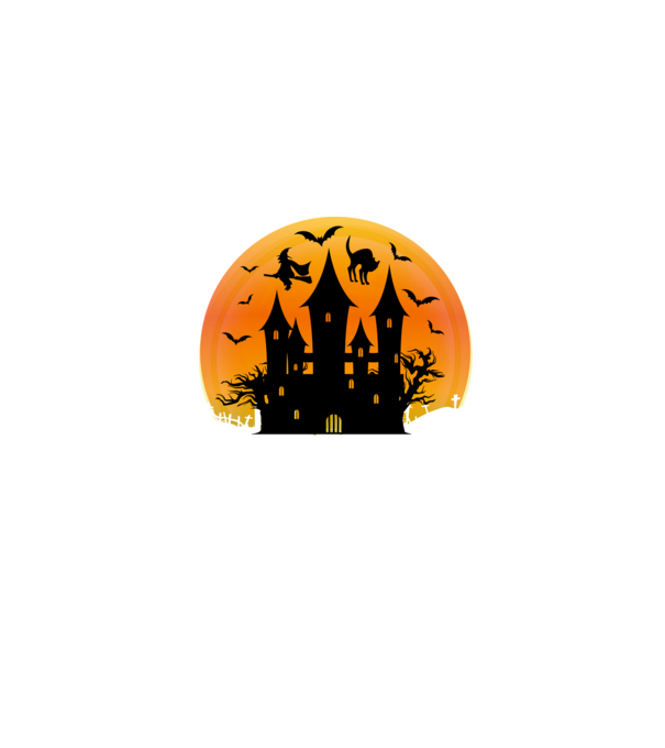 Halloween minta farmerkék pólón