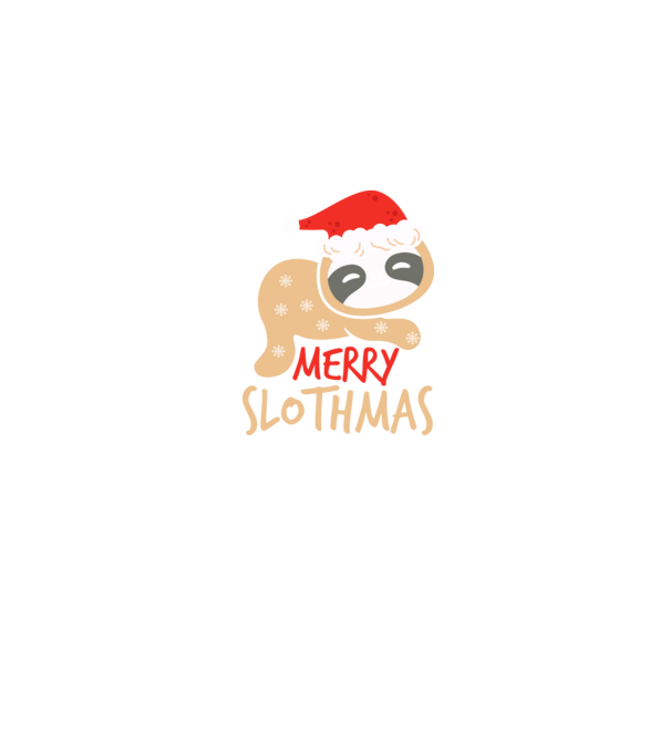 Merry slothmas minta farmerkék pólón