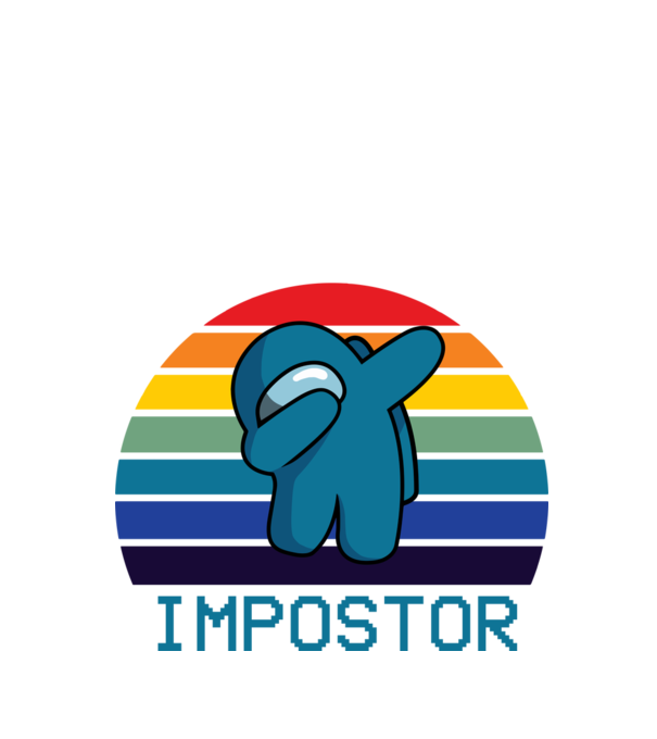 Impostor minta fekete pólón