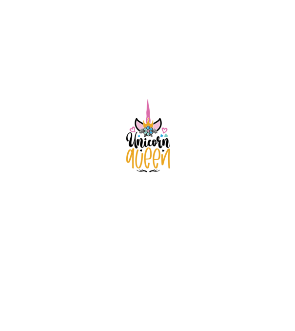 Unicorn queen minta fehér/piros pólón