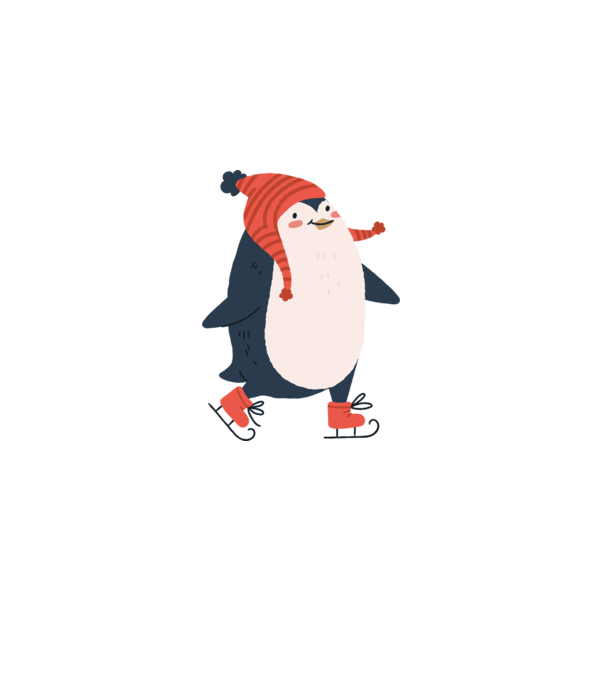 Cute christmas penguin minta fehér pólón