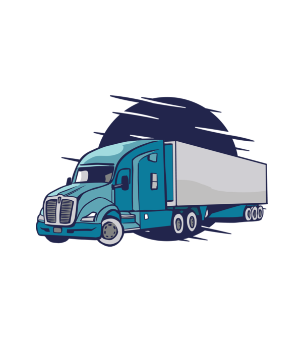 Truck minta fehér pólón