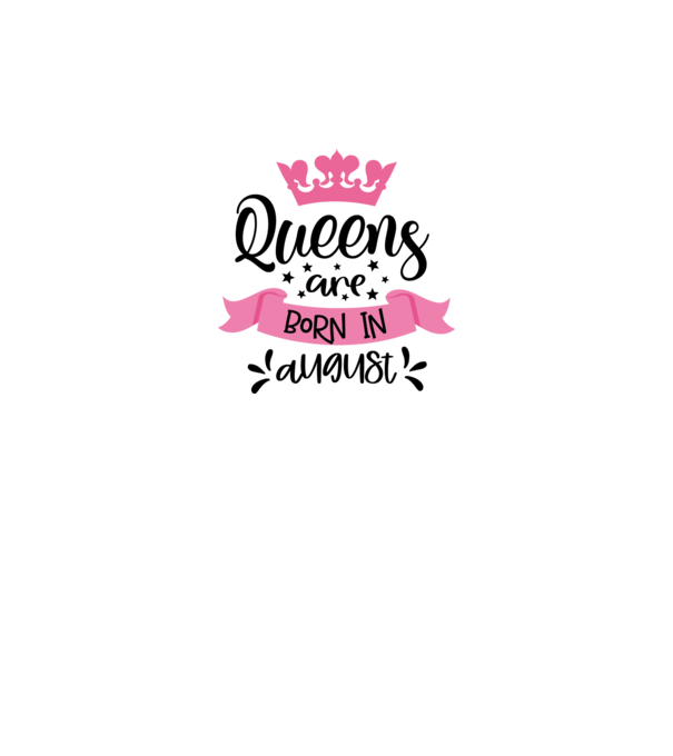 Queens are born in august minta fehér pólón