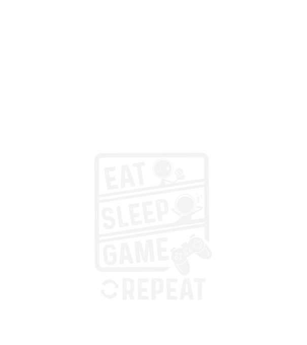 Eat sleep game minta fekete pólón