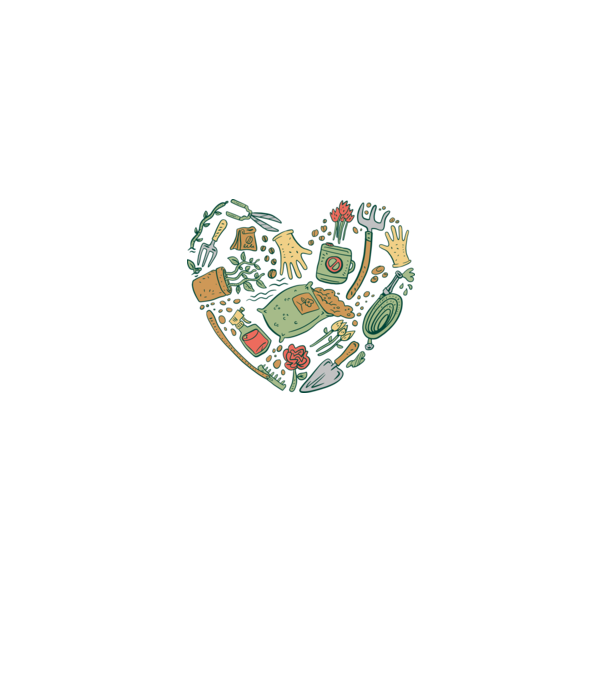 10717-Gardentools-Heart-tshirt-PR_t-shirt minta fehér pólón