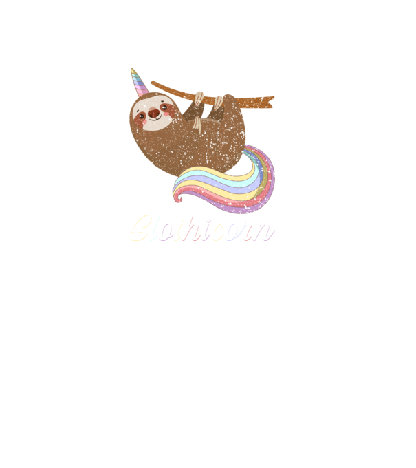 Slothicorn minta fekete pólón