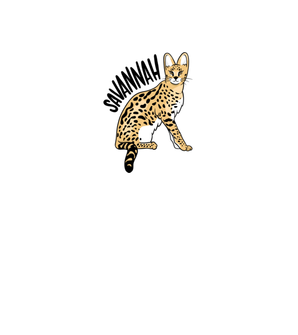 Savannah Cat minta szürke pólón