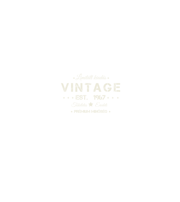 Vintage 1967 minta fekete pólón