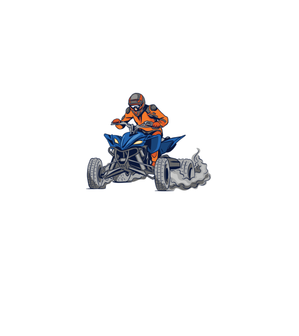 Quad minta fekete pólón