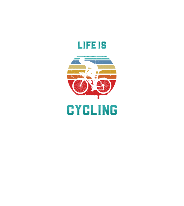 Life if Cycling minta fekete pólón